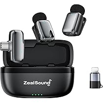 Amazon.co.jp: ZealSound miniワイヤレスマイク ピンマイク ワイヤレス
